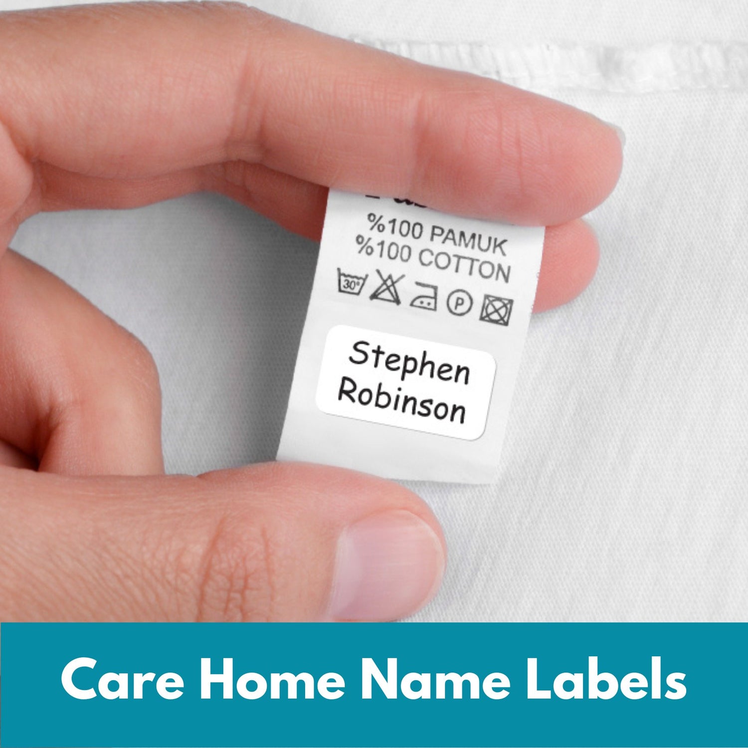 care home labels name labels for residential care residents stick on washable belongings