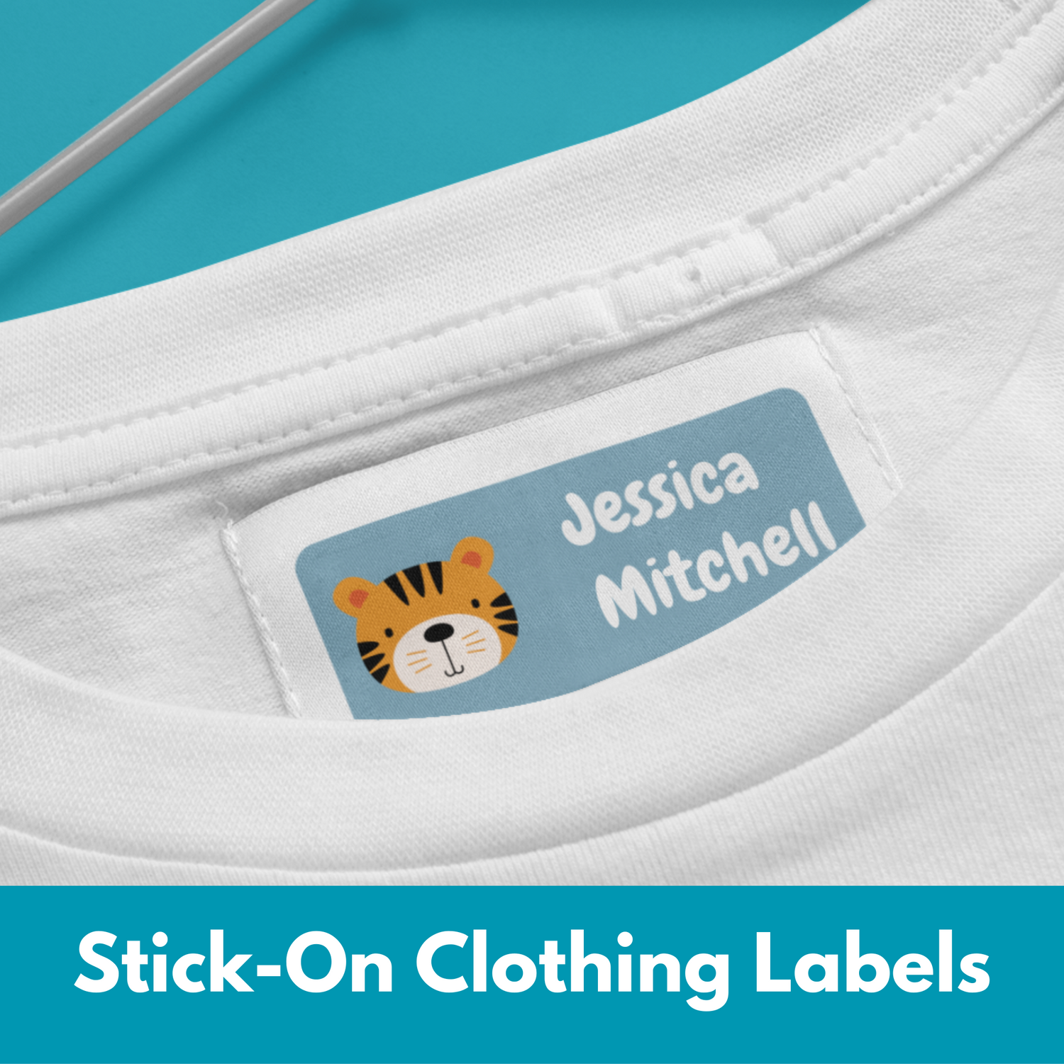 School Kids Stick On Clothing Labels