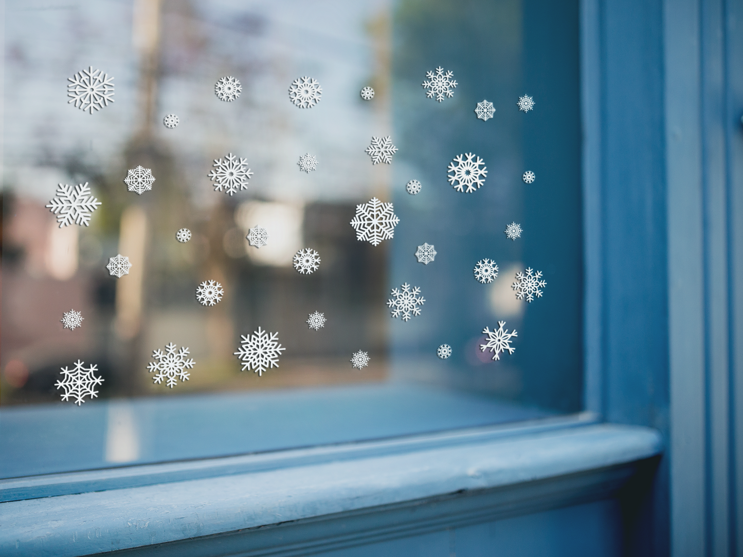 Snow Flake Window Stickers Decals