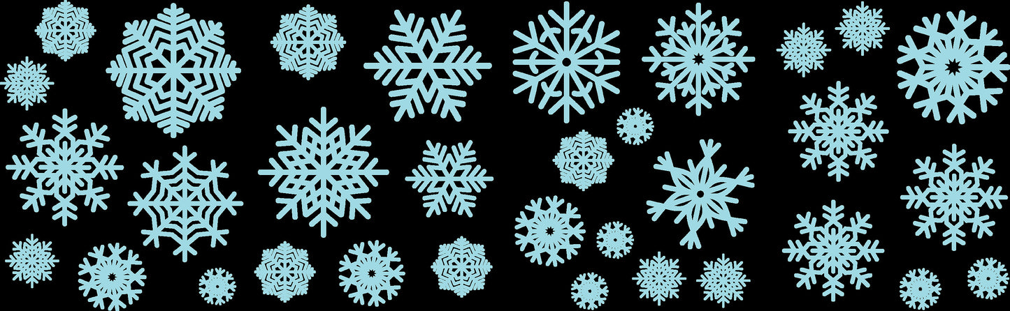 Christmas Snowflake Window Stickers Decals Xmas Window Decorations Removable Festive Self Adhesive For Kids Room Home