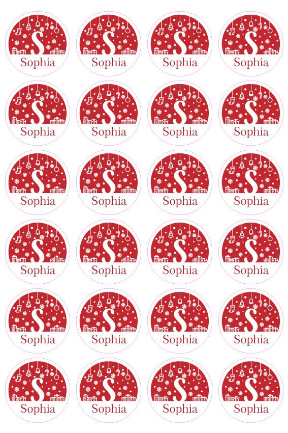 Decorative Custom Name Sticker For Christmas Presents - Christmas Gift Name Stickers Labels Tags