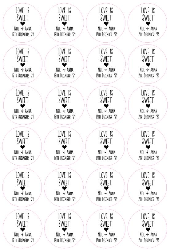 Personalised Wedding Custom Wedding Name Labels For Envelope Seals Party Sweet Bag Wedding Day Stickers Name And Date Mono Design