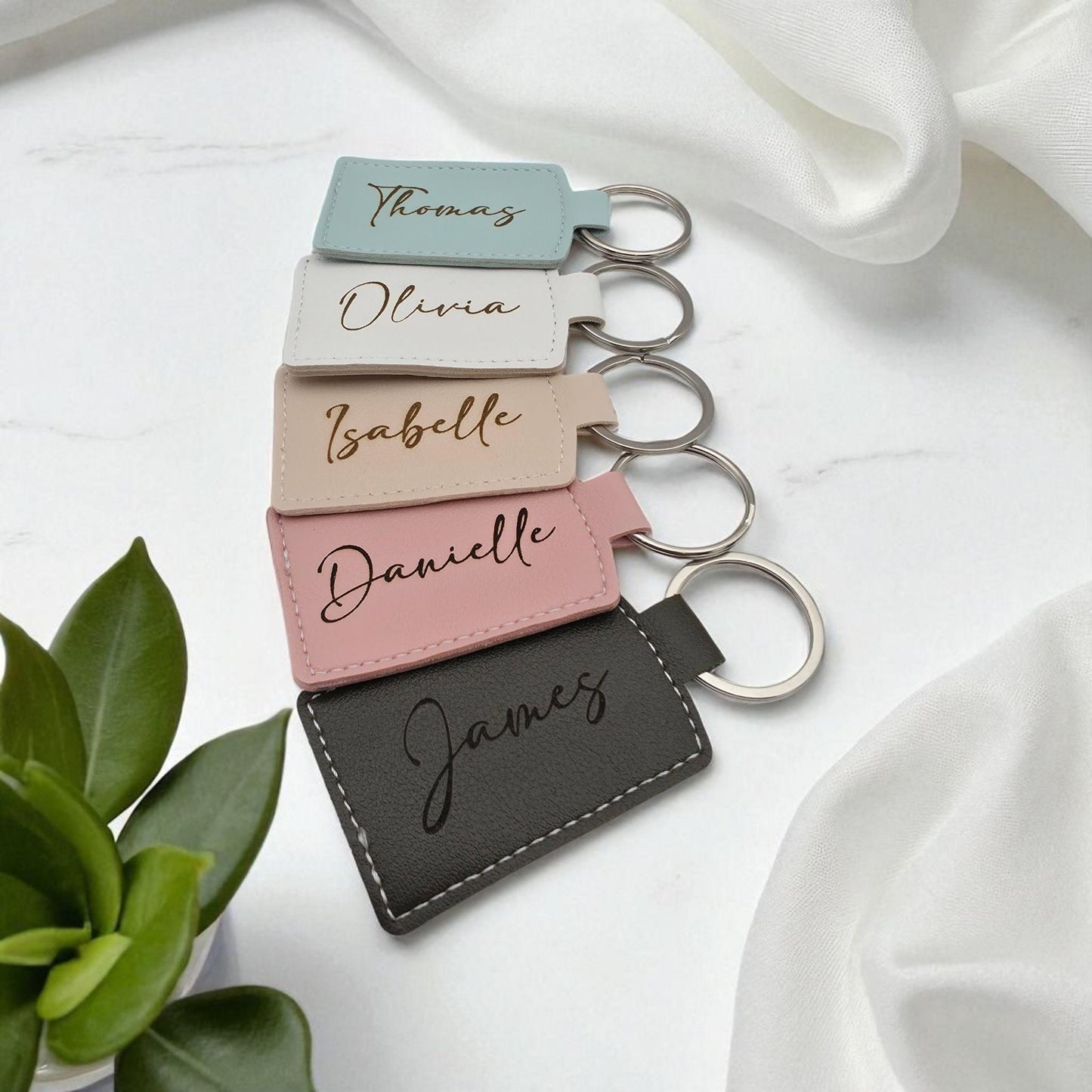 engraved air tag holder keyring gift