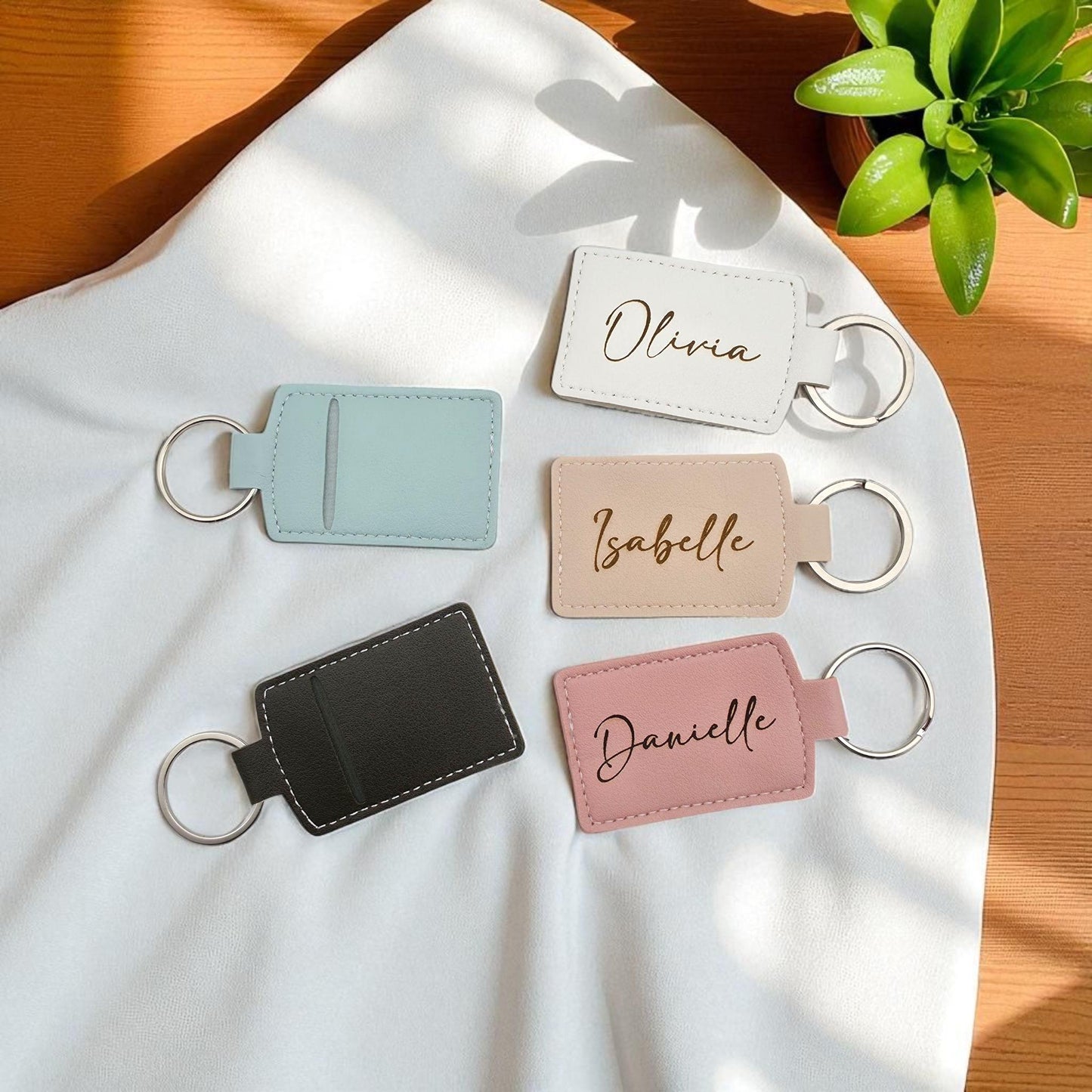 personalised air tag holder keyring