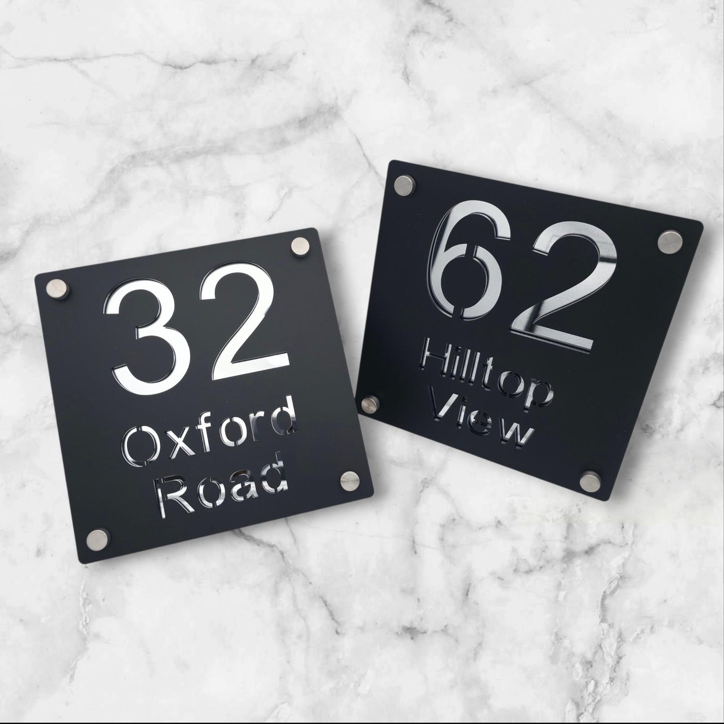 modern house number plates for door wall