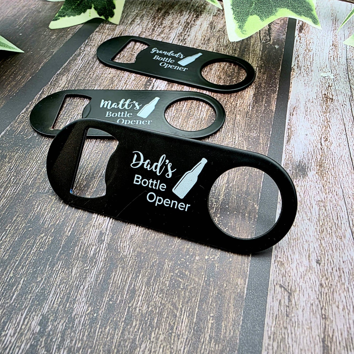 Fathers day gift for him custom bottle opener