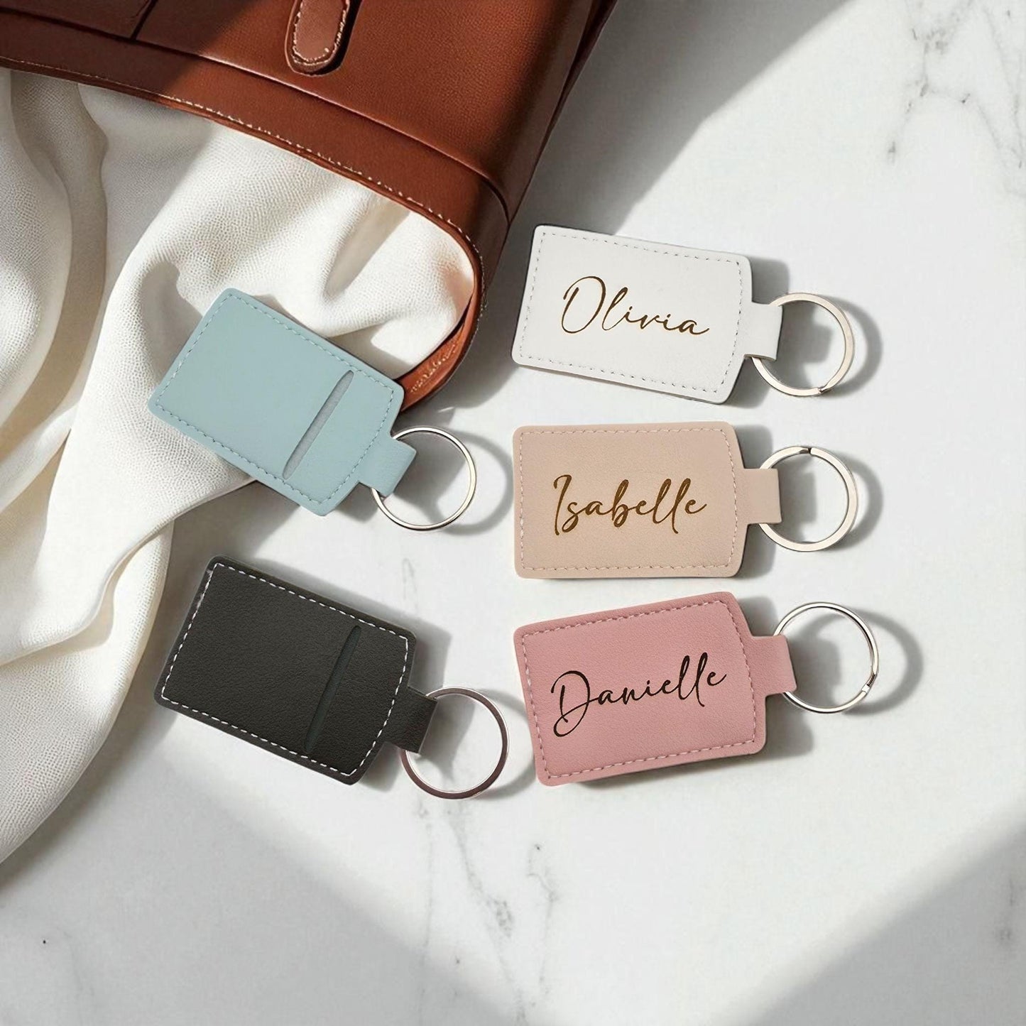 personalised name airtag fob holder keychain for him her mothers day birthday gift UK