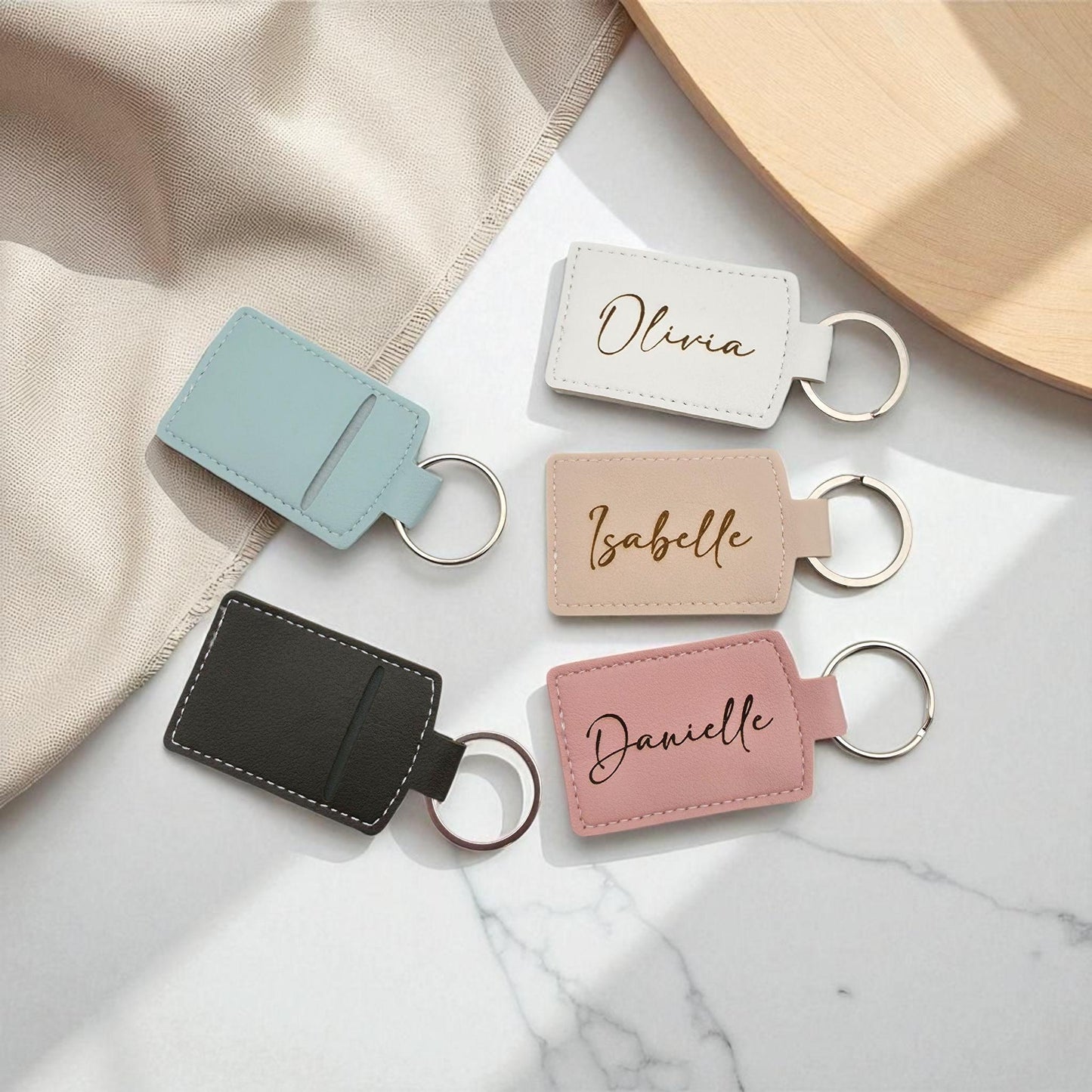 customised engraved apple airtag keyring for bags keychain pets belongings
