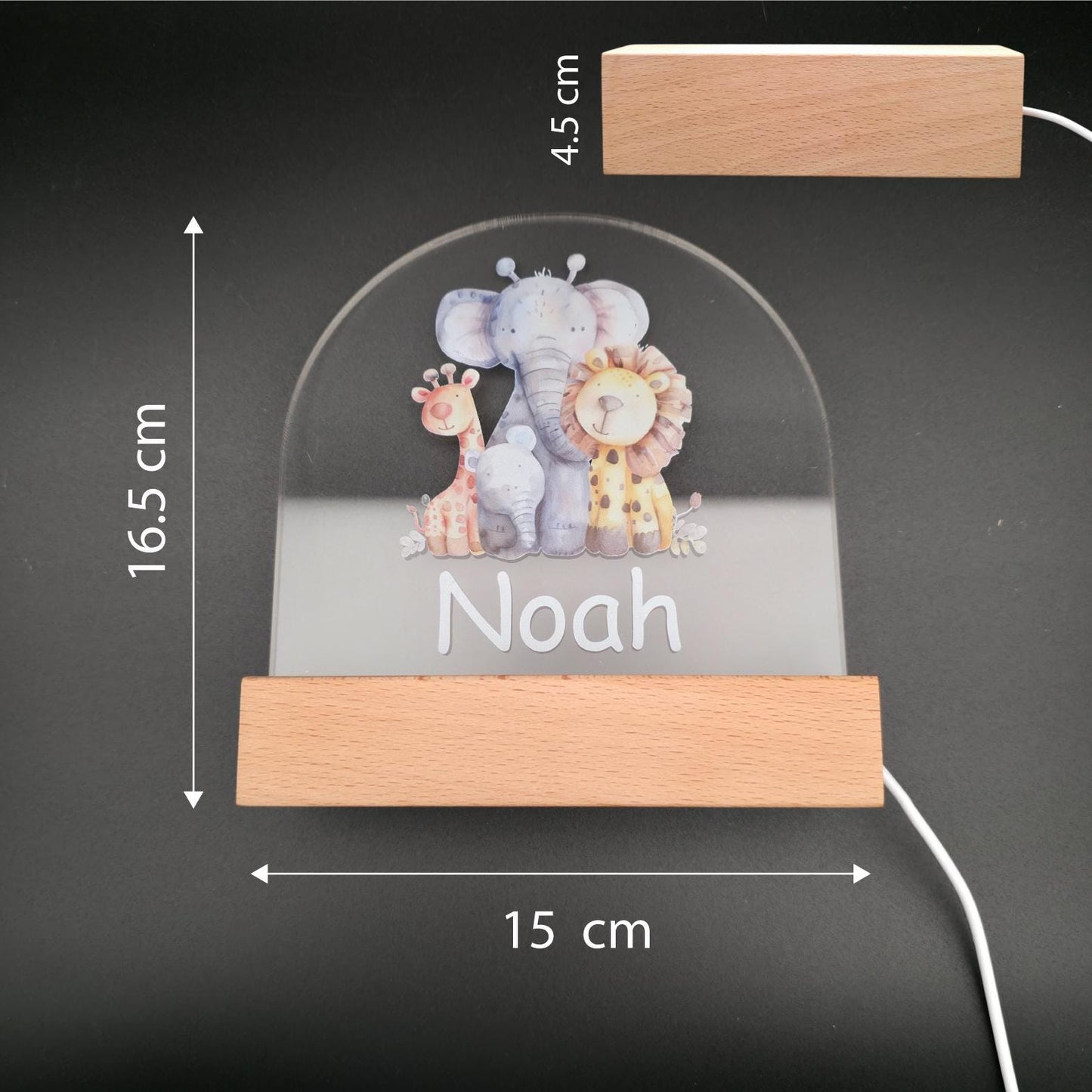 kids night light size