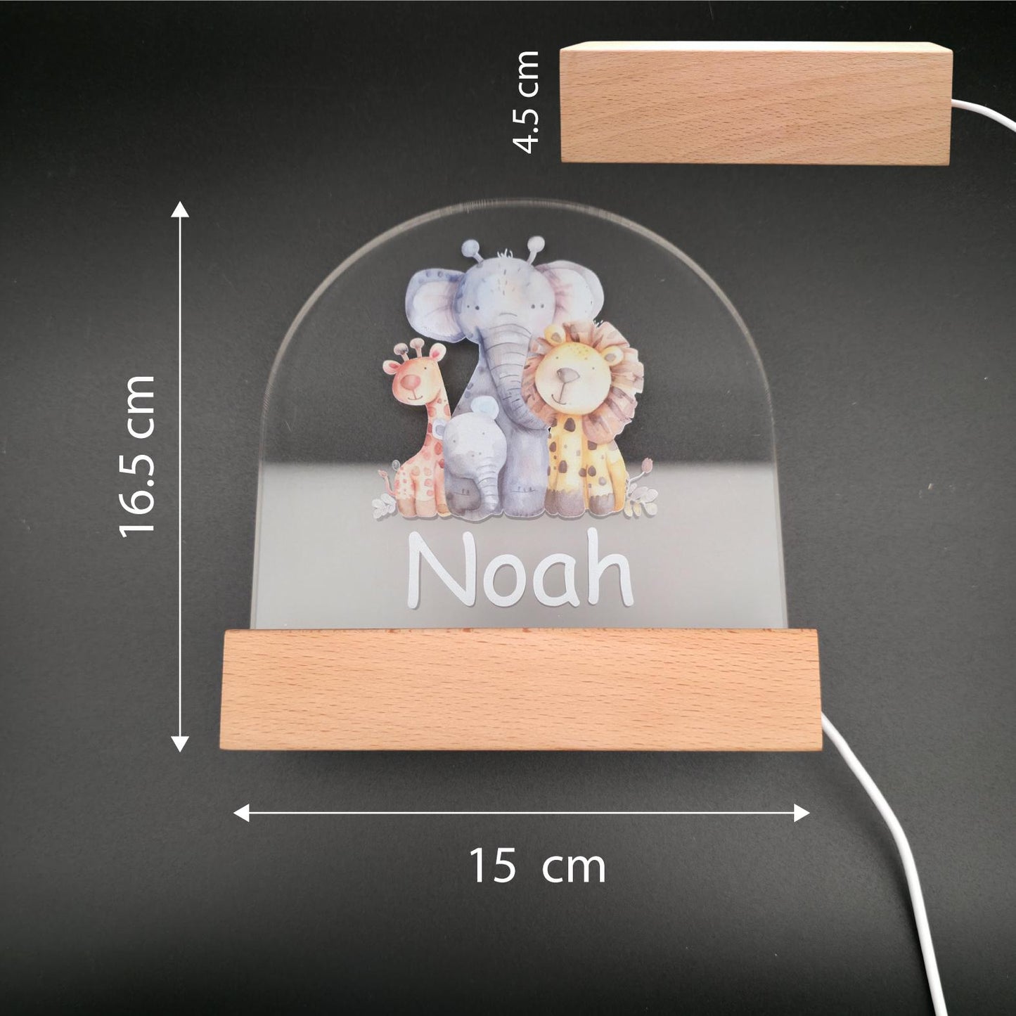 kids night light size