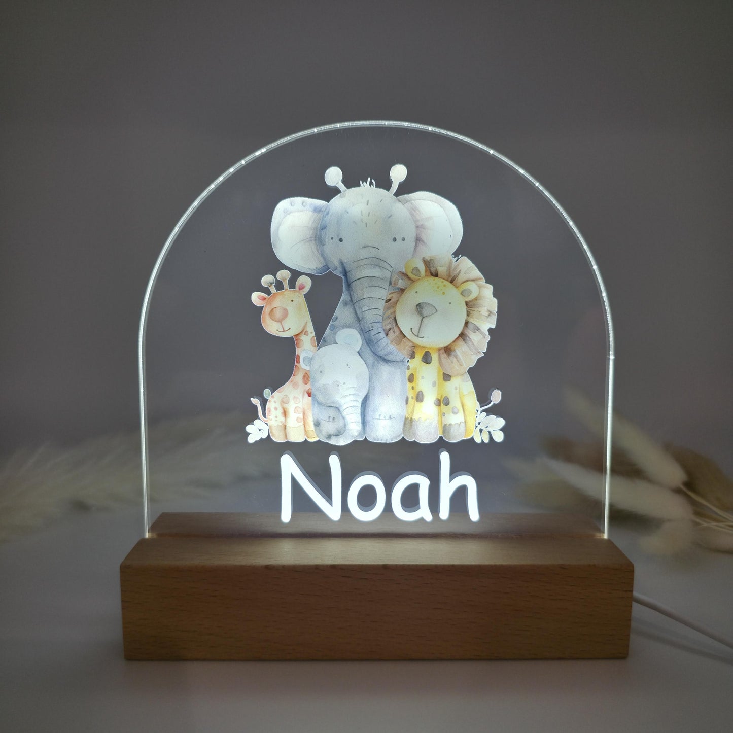 kids night light safair lamp