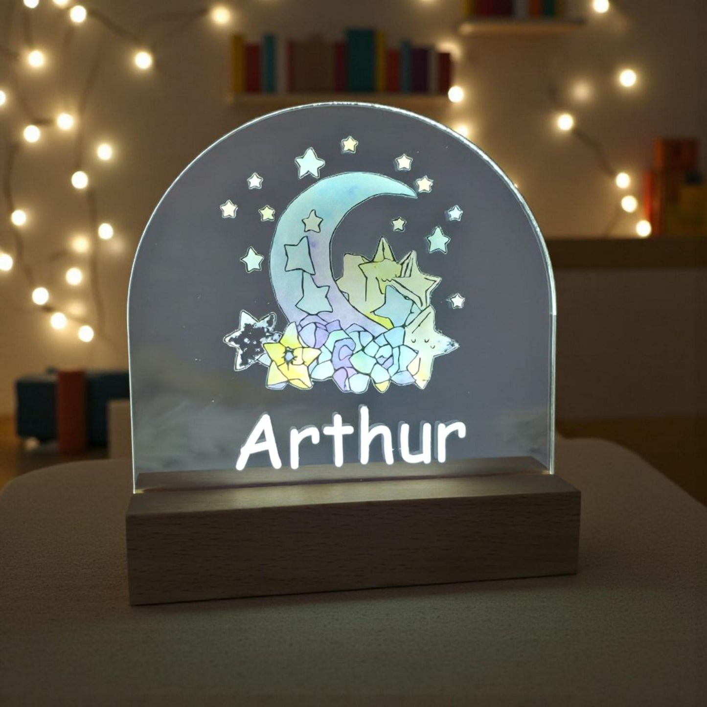 moon and stars night lamp led acrylic