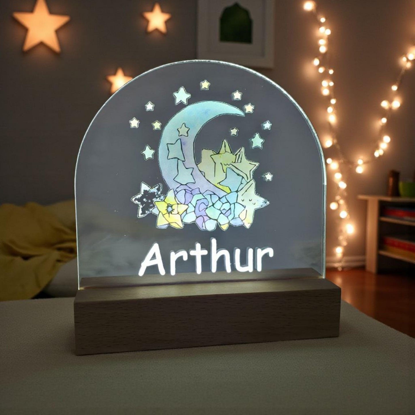night light for kids rooms led acrylic personalised