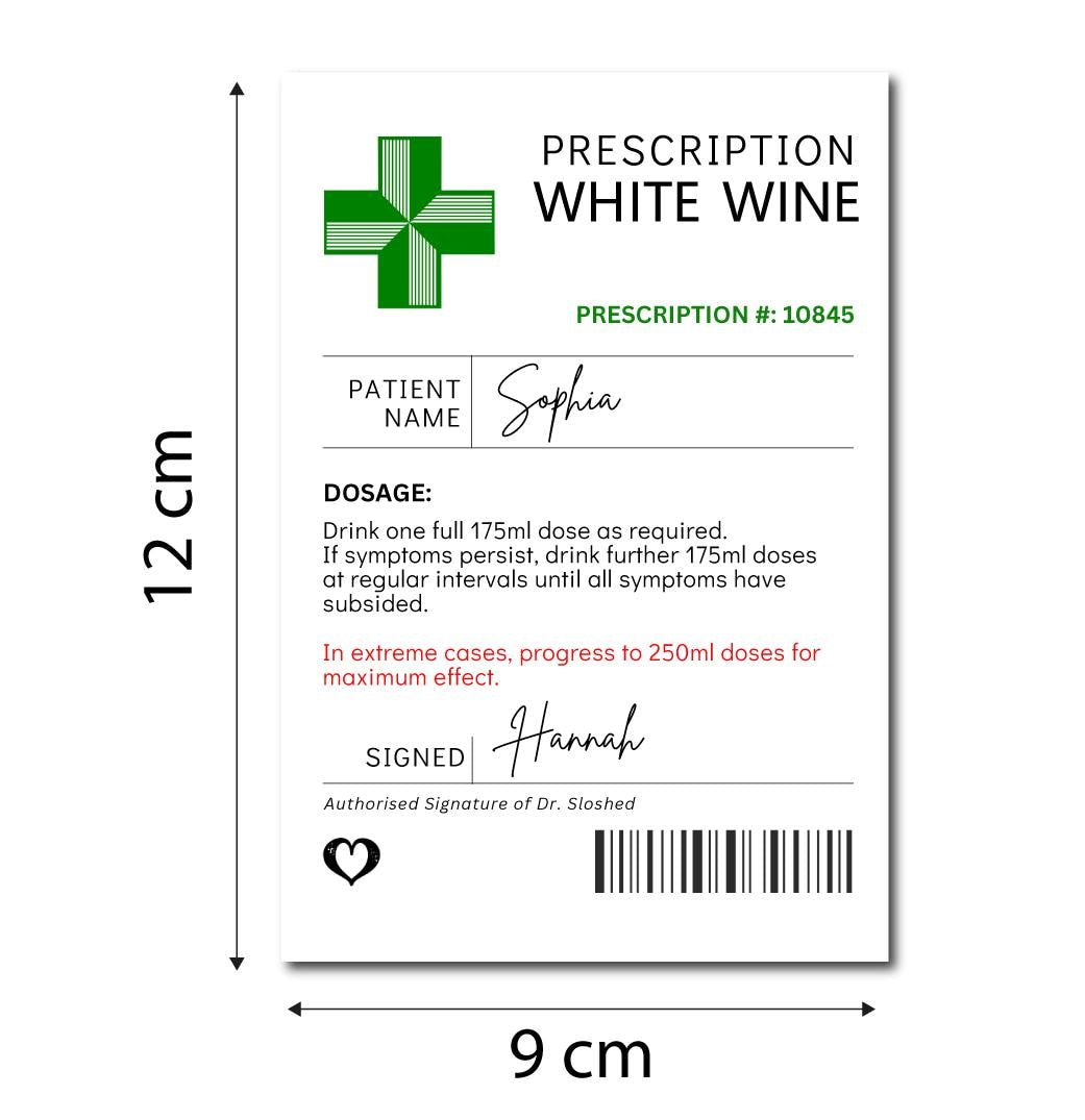Customisable Red Wine Bottle Label – Ideal for Birthdays, Weddings, Christmas, and Secret Santa Gifts - Personalised Wine Sticker