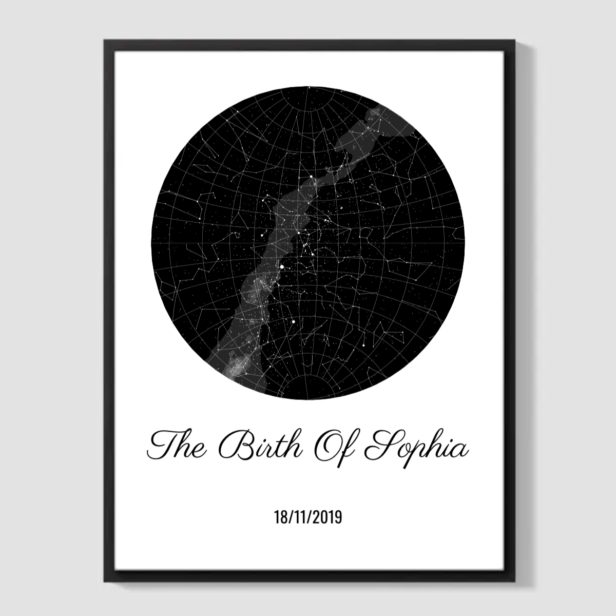 Customised Star Map Night Sky Print QuoteMyWall