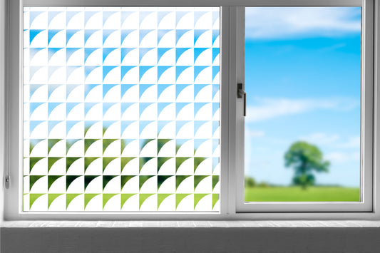 Quadrant Circles Clear Window Privacy Film