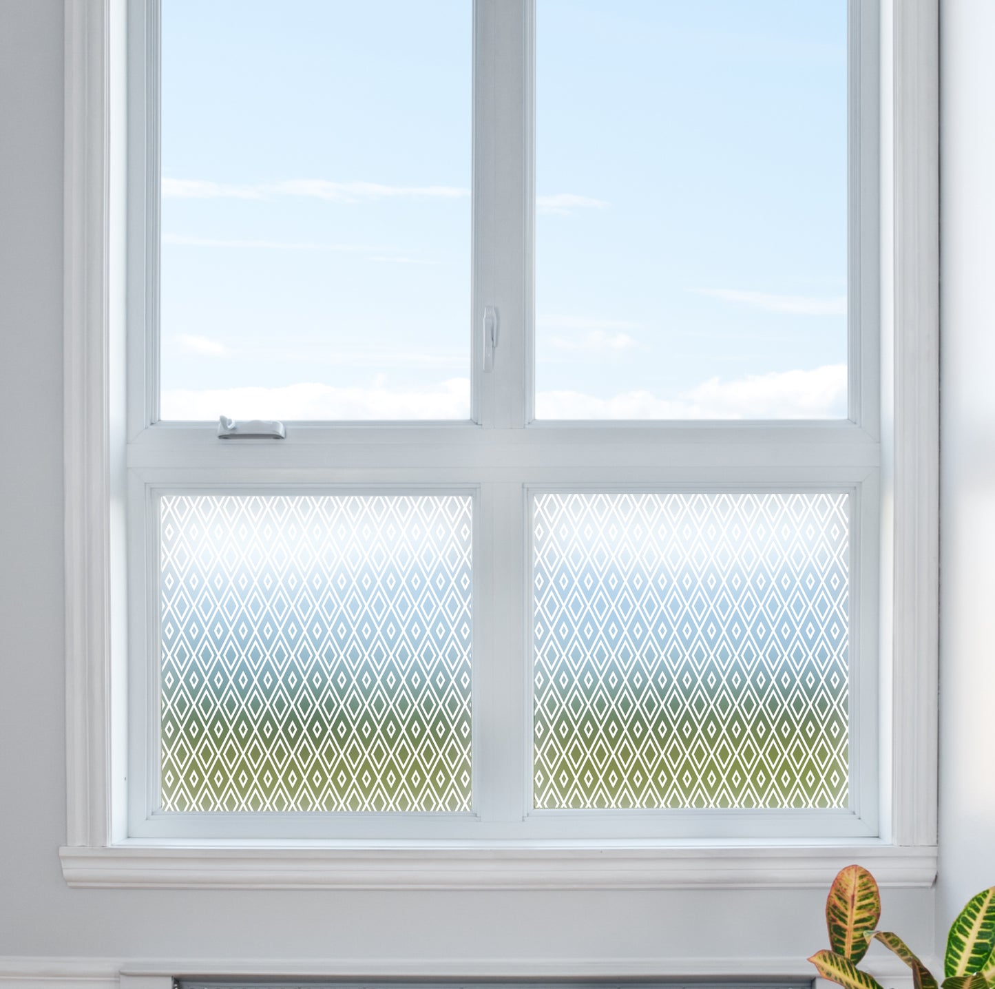 Diamond Print Privacy Frosted Window Film