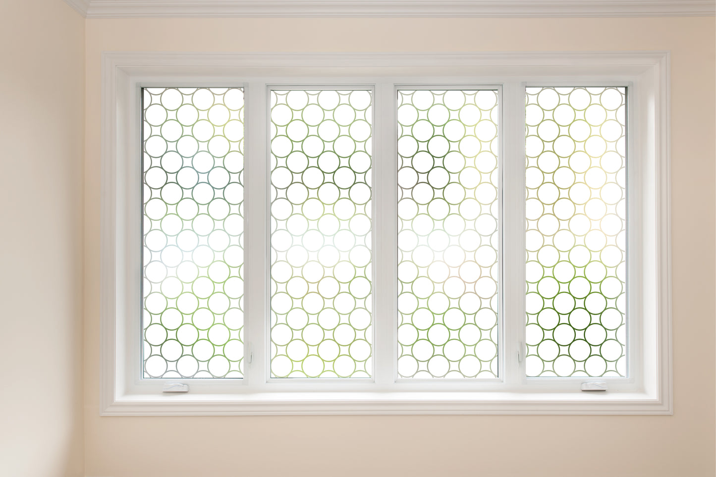 Round Circle Disc Pattern Frosted Glass Film