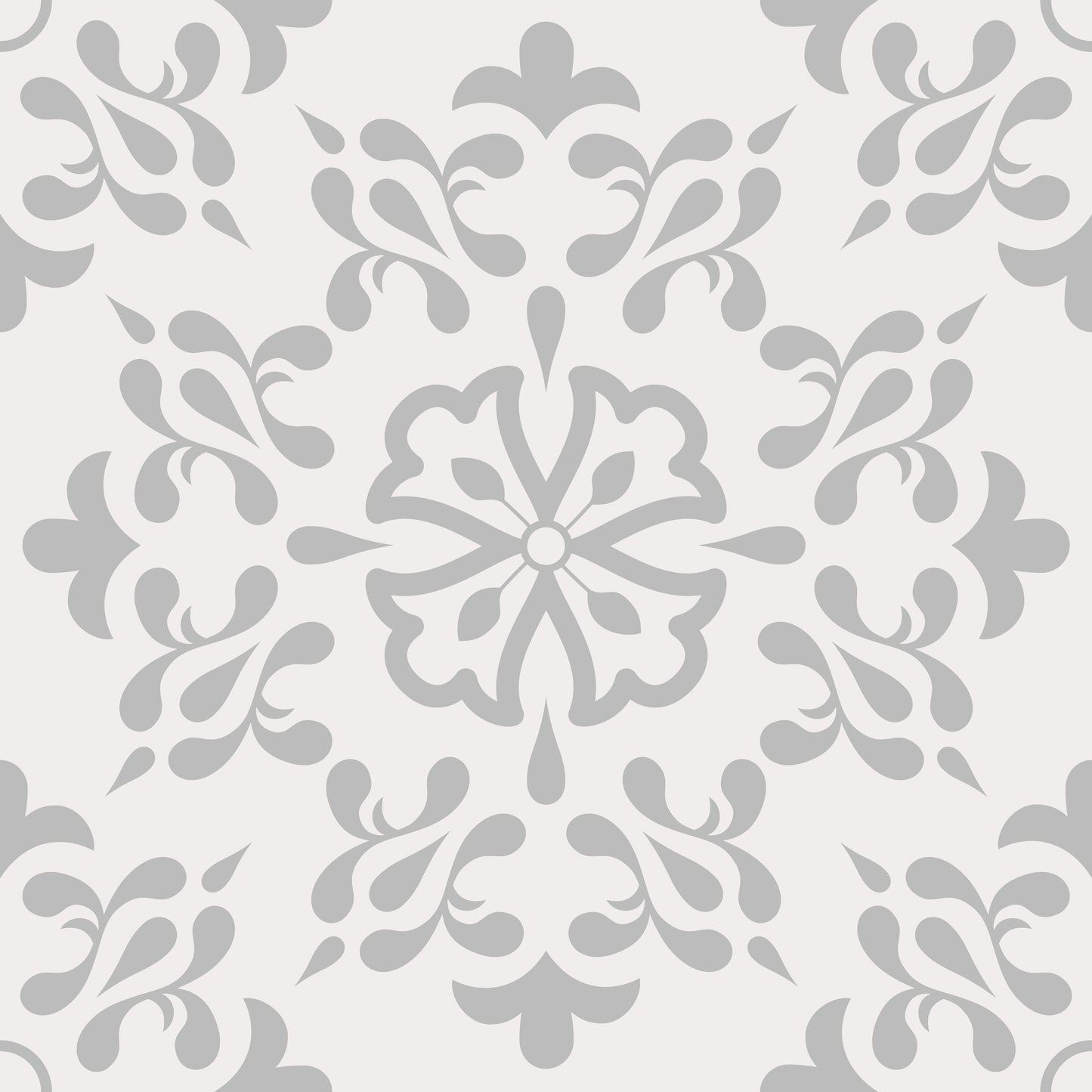 Grey Art Deco Peel & Stick Tile Stickers
