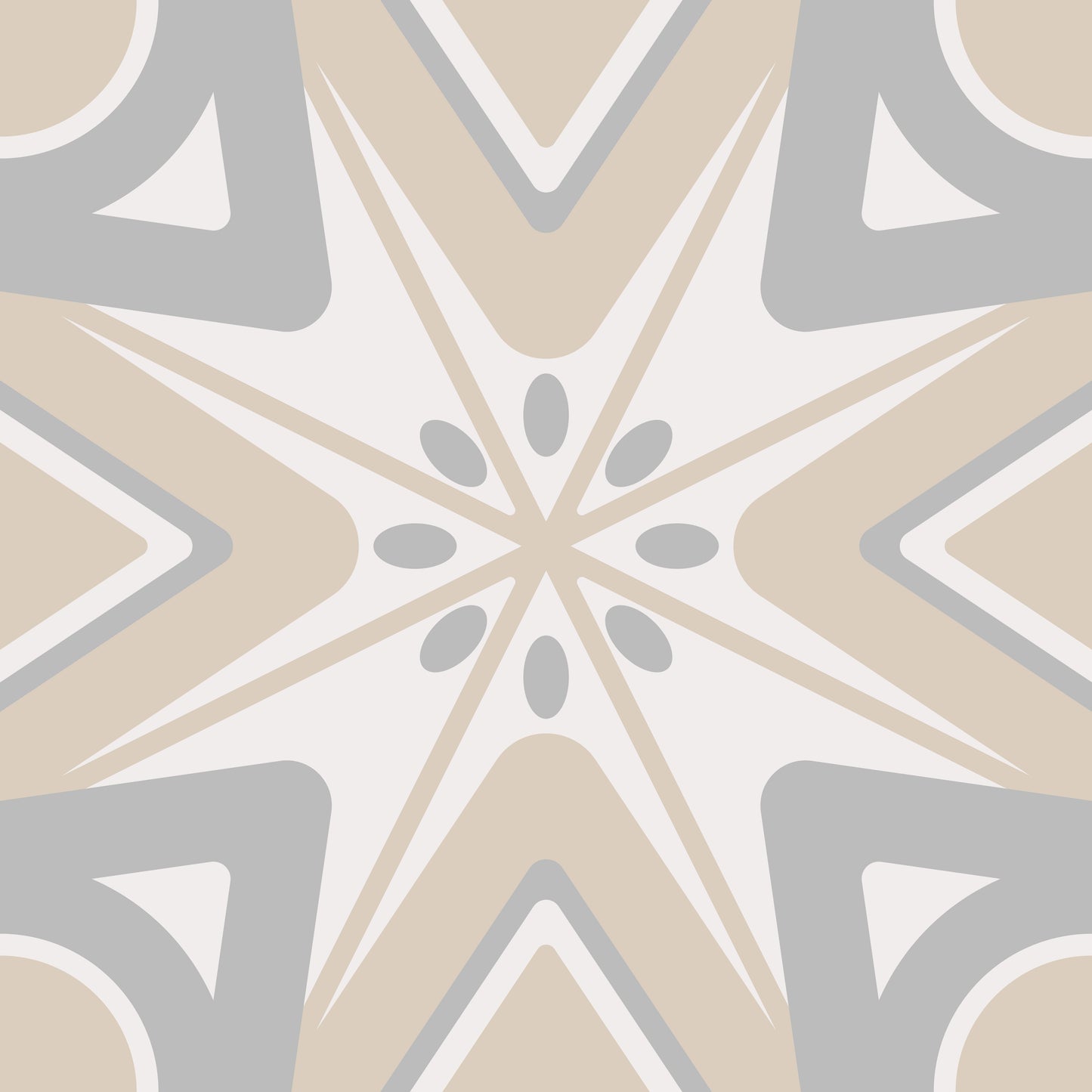 Geometric Grey Beige Peel & Stick Tile Stickers