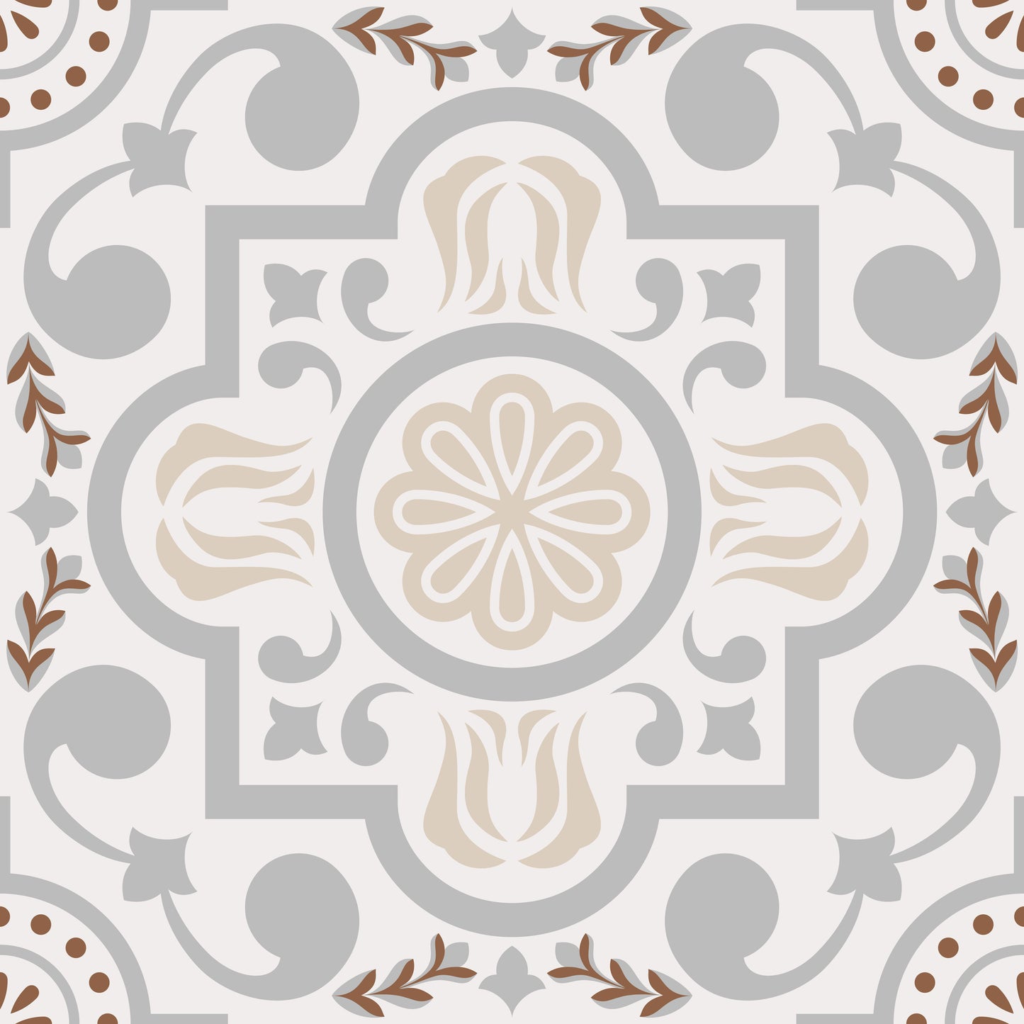 Fancy Square Floor & Wall Tile Stickers