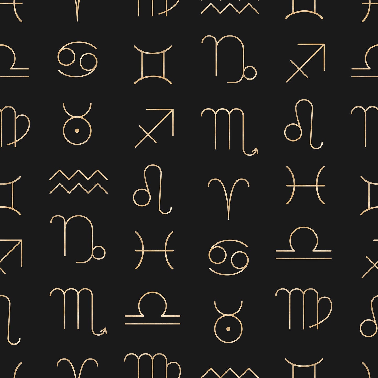 Star Sign Symbols Astrology Self Adhesive Vinyl