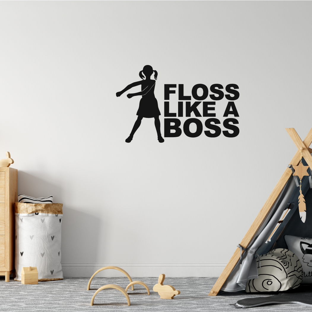 Floss Like A Boss Fortnite Wall Sticker