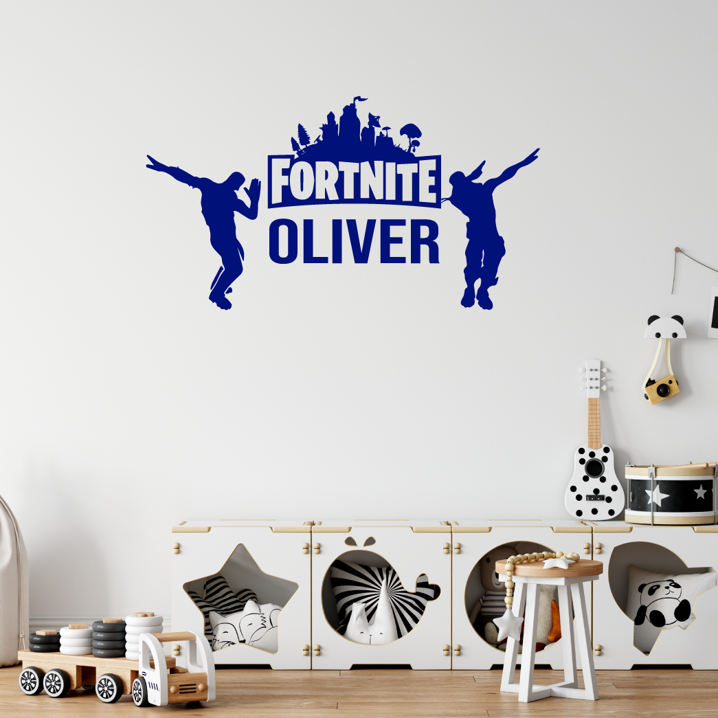 Custom Name Fortnite Wall Sticker