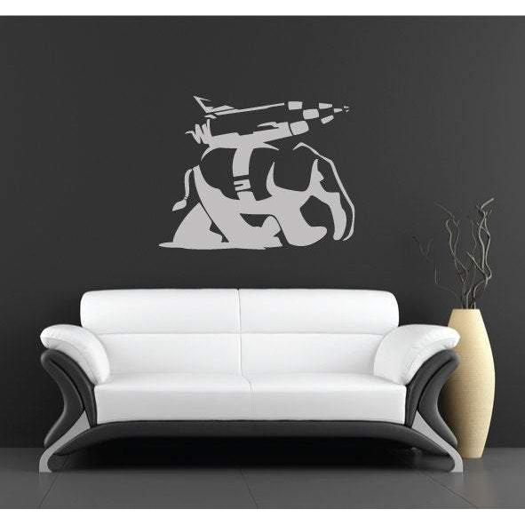 Banksy Vinyl Wall Decal/Sticker Landwalker Elephant Christmas Gift
