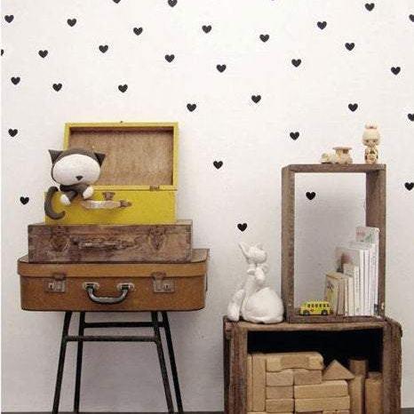 100 Hearts Wall Stickers