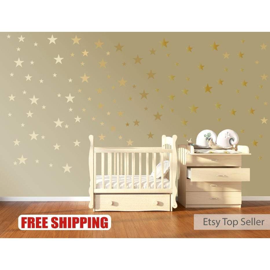 Nursery Wall Stickers, Star Wall Decals, Star Wall Stickers, Childrens Wall Decor, Nursery Wall Art, Nursery Decals, Nursery Stickers, Gift