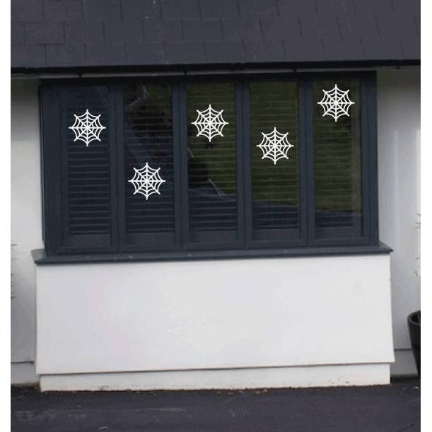 Spider Web Halloween Decoration Window Stickers Window Decals Wall Stickers/Decals Halloween Gift Decor Pack Of 5 White Christmas Gift