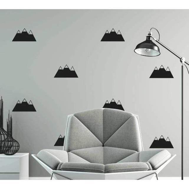12 Mountain Wall Stickers, Mountain Stickers, Wall Decals, Office Wall Stickers, Wall Art, Home Decor, Bedroom Wall Stickers, Decals