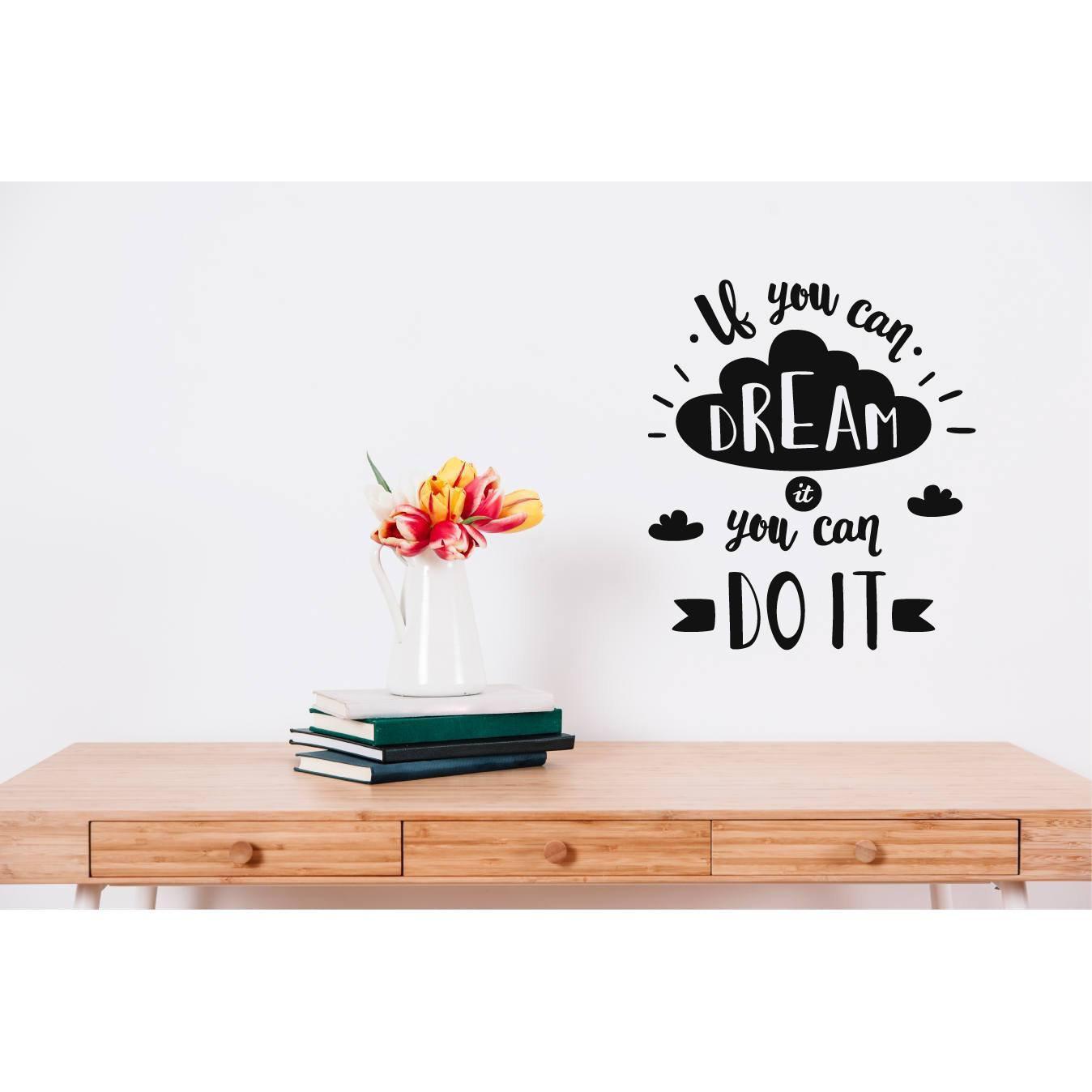Motivational Quote, Wall Art Quote, Decal Quote, Sticker Quote, Dream, Wall Sticker Words, Wall Decal Words, Wall Sayings, Quotes For Walls