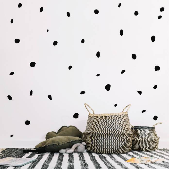 Polka Dot Wall Decal Stickers Irregular Polka Dot Stickers For Bedroom Nursery Office Peel And Stick Home Wall Decor