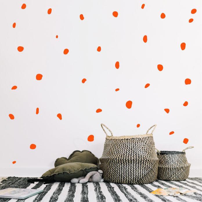 Polka Dot Wall Decal Stickers Irregular Polka Dot Stickers For Bedroom Nursery Office Peel And Stick Home Wall Decor