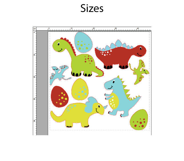 Dinosaur Wall Art Decals Nursery Wall Stickers Dinosaur Eggs Childrens Wall Art Dinosaur Decor Print Wallpaper Kids Wall Decals 20