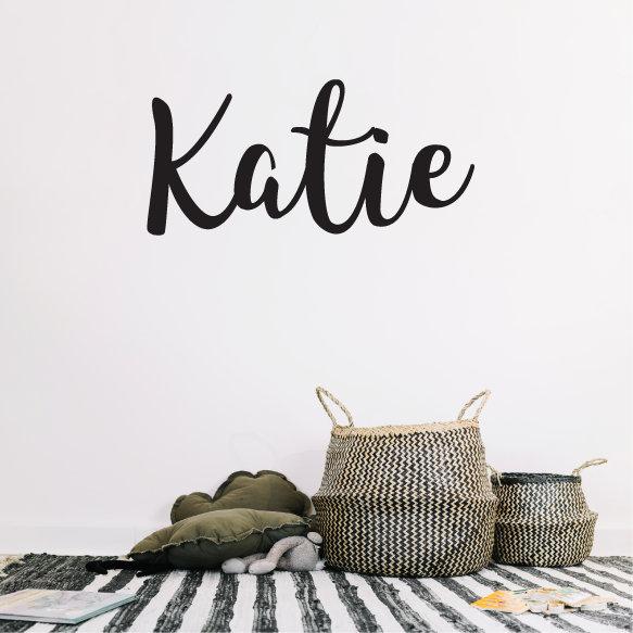 Personalised Name Calligraphy Text Wall Sticker