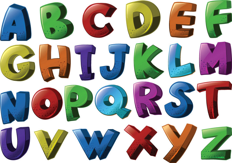 Alphabet Wall Stickers, Kids Wall Decals, Learning Wall Decals, Educational, Wall Stickers For Kids, Nursery Stickers, Decals For Kids, 66