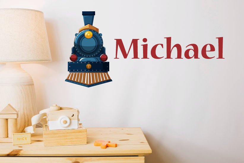 Train Wall Decal, Custom Wall Decal, Custom Wall Sticker, Stickers For Kids, Nursery Wall Art, Train Stickers, Train Wall Art, Personalised