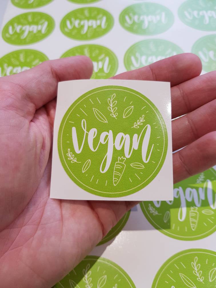 Vegan Stickers, Vegan Laptop Sticker, Vegan Gifts, Vegan Decal, Macbook Decals, Animal Rights, Vegan Logo, Vegan Power, Gifts For Vegans