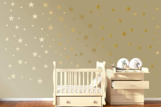 120 Gold Star Wall Stickers Gold Wall Decals Star Wall Decals Star Decals Baby Room Wall Art Gold Confetti Star Confetti Twinkle Stars Kids