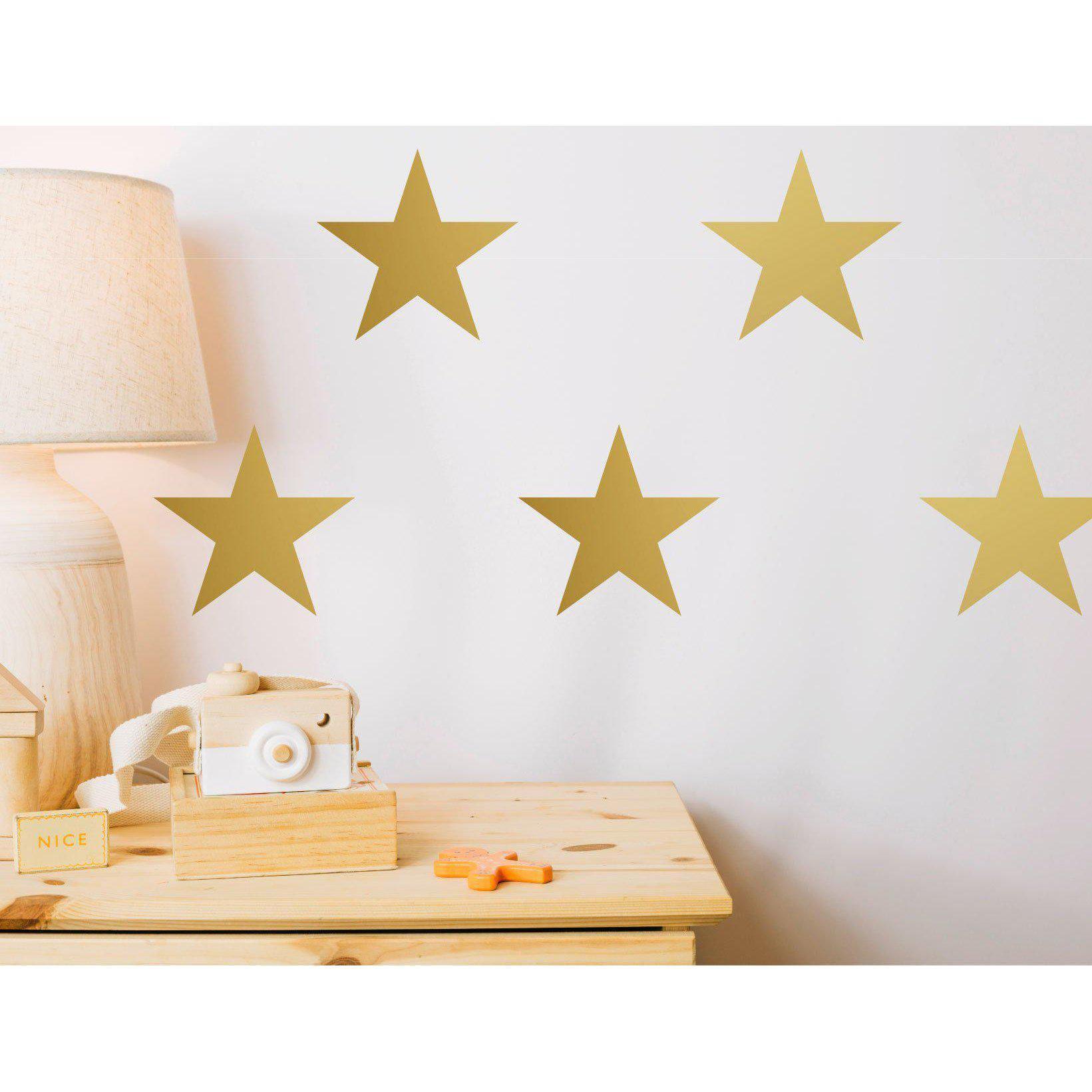Nursery Wall Stickers 12 Extra Large Stars Wall Stickers Stars Wall Decals Home Decoration Wall Art Stickers