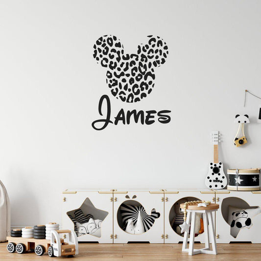Personalised Name Disney Wall Sticker Animal Spots