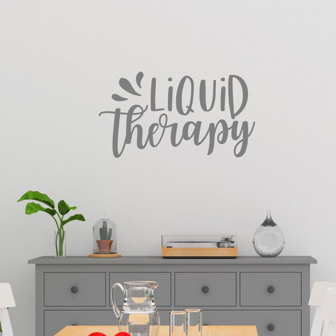Liquid Therapy Funny Kitchen Wall Sticker Quote