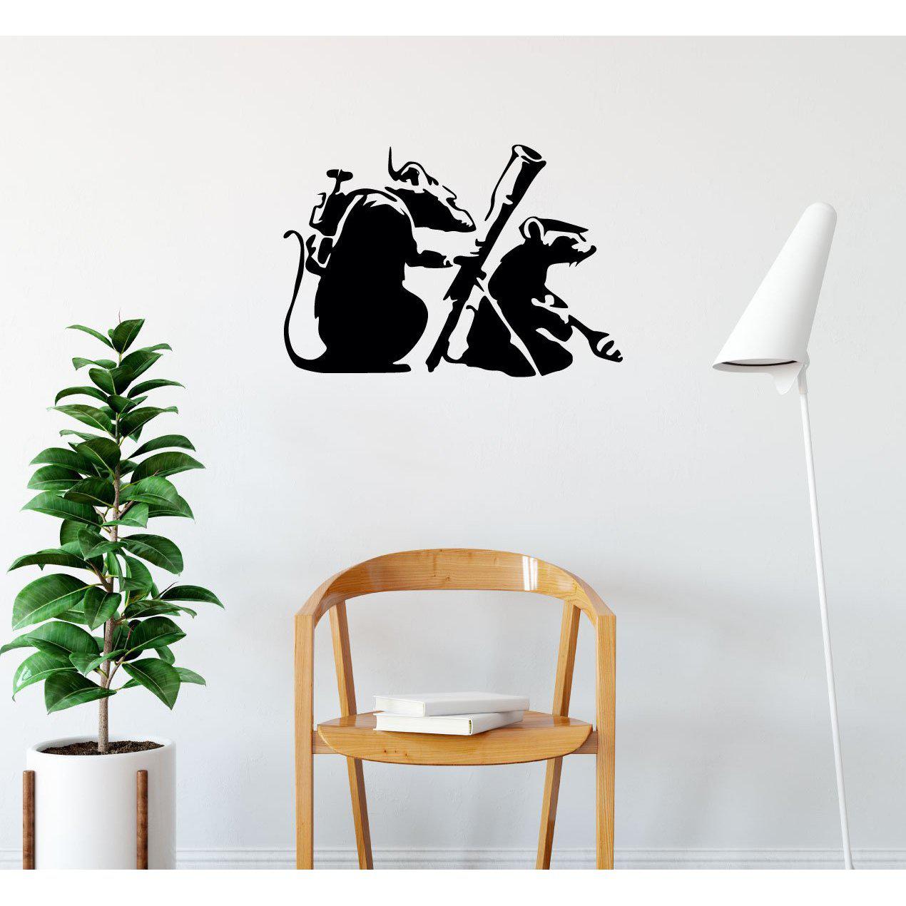 Banksy Rats With Rocket Launchers Wall Sticker