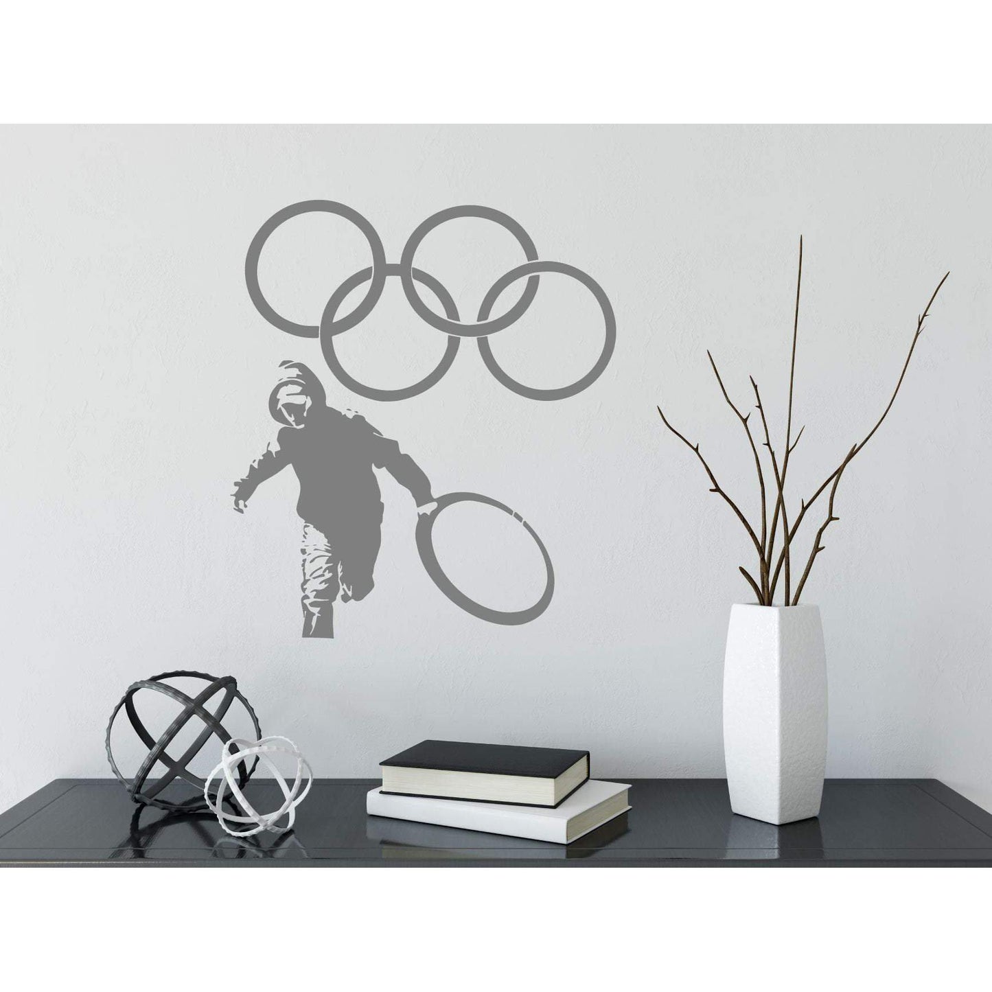 Banksy Olympic Rings Wall Sticker