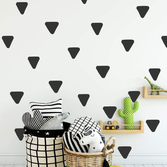 80 Rounded Irregular Triangle Wall Stickers