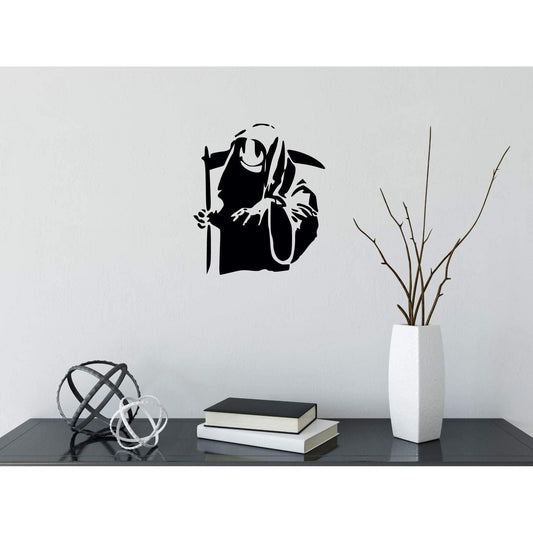 Banksy Grim Reaper Smiley Face Wall Sticker