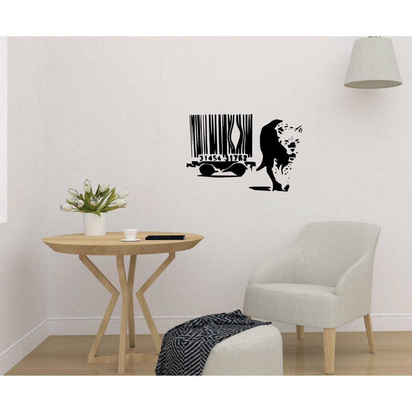 Lion Escape Cage Banksy Wall Sticker